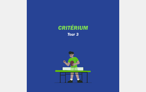 Critérium Fédéral - Tour 3